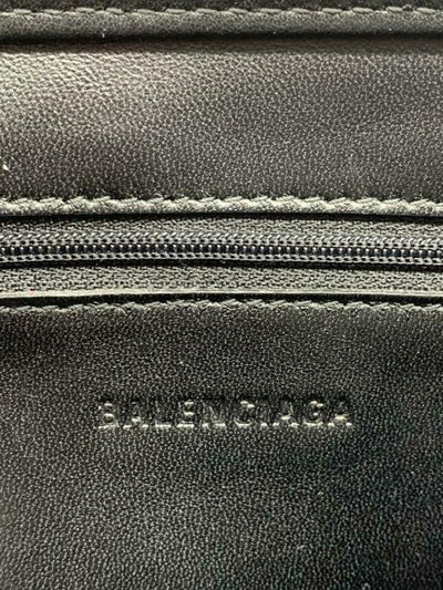 Balenciaga Logo Market Shopper Black Leather Tote