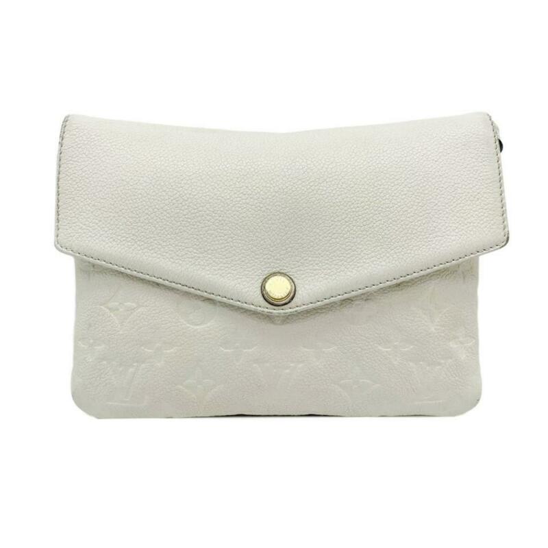 Louis Vuitton Twice White Monogram Empreinte Leather Cross Body Bag