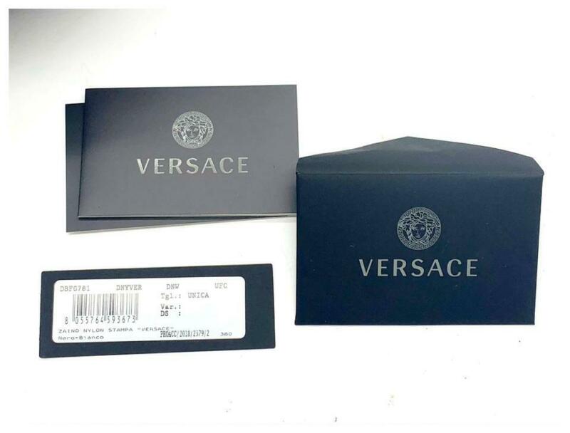 Versace 905 Vintage Logo Black Nylon Backpack