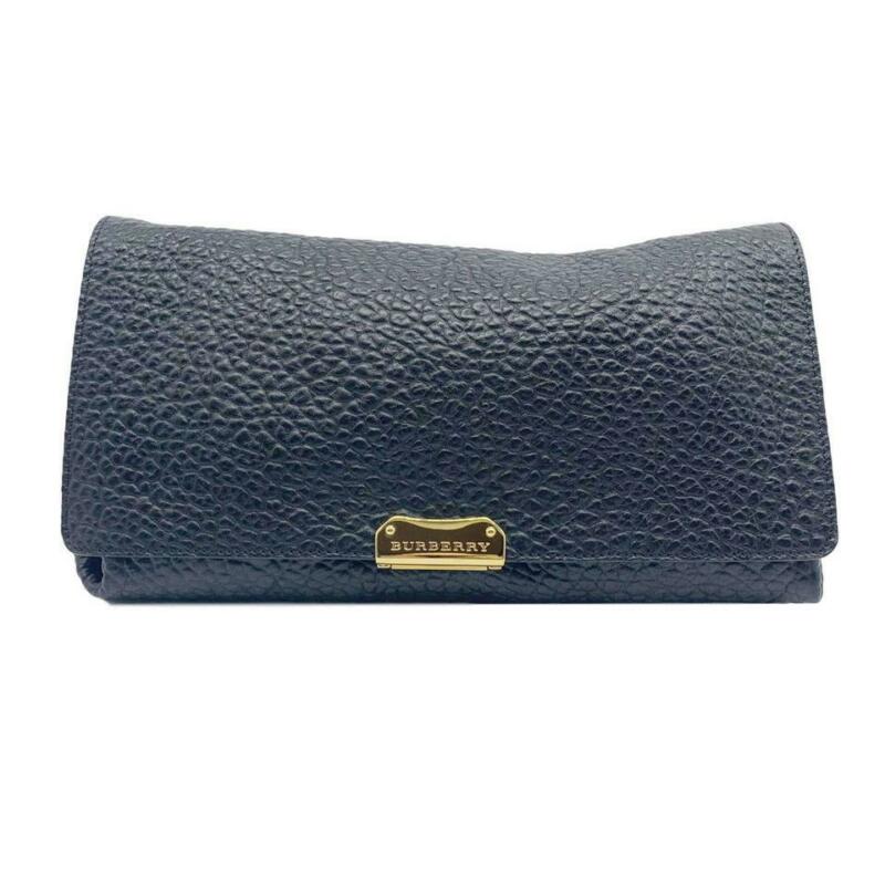 Burberry Crossbody Medium Mildenhall Signature Grain Convertible Black Leather