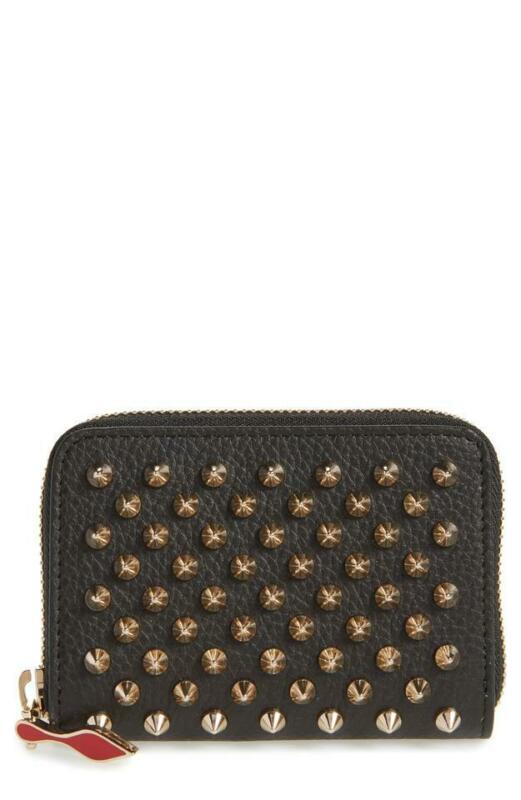 Christian Louboutin Black Panettone Leather Coin Purse Wallet