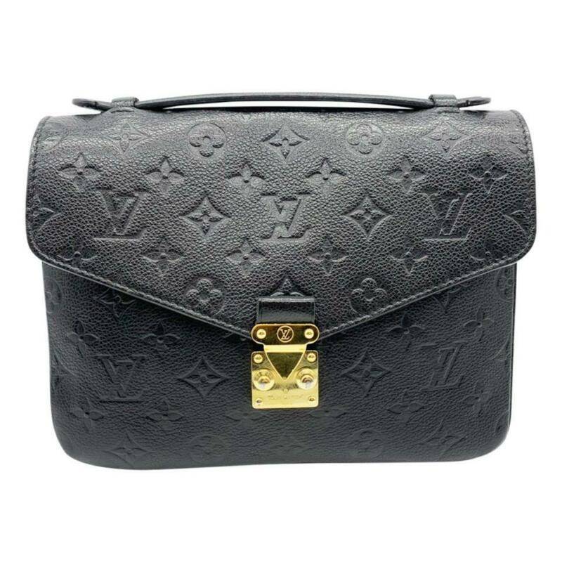 Louis Vuitton Pochette Metis Monogram Empreinte Leather Black