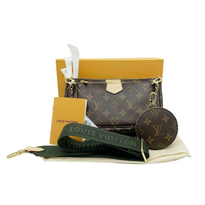 Louis Vuitton Pochette Multi Accessories Brown Monogram Canvas Cross Body Bag