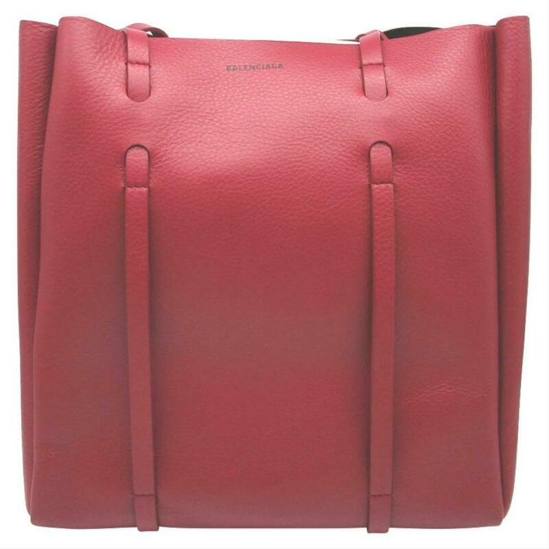 NEW Balenciaga Everyday Small Red Leather Tote Shopper