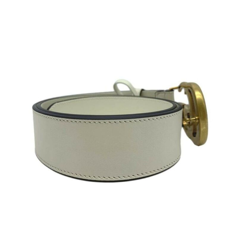 Gucci White Marmont Gg Leather 80 32 Belt