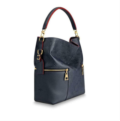 Louis Vuitton Melie Marine Rouge Blue Monogram Empreinte Leather Shoulder Bag