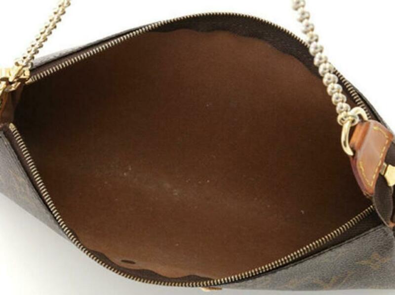 Louis Vuitton Pochette Eva Brown Monogram Canvas Cross Body Bag