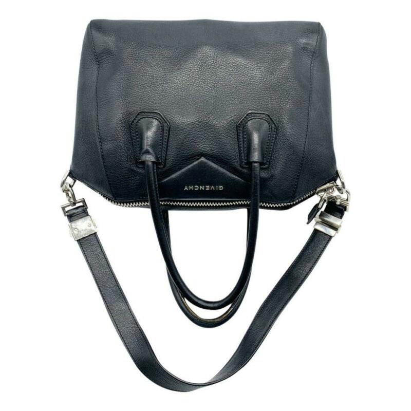 Givenchy Sugar Goatskin Small Antigona Black Leather Shoulder Bag