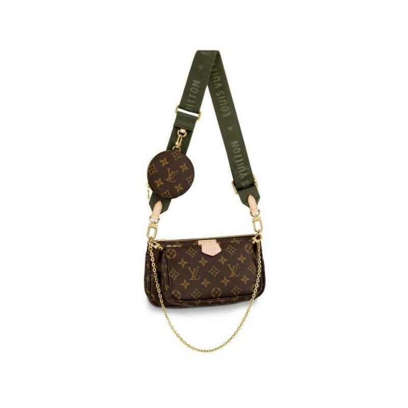 Louis Vuitton Pochette Multi Accessories Brown Monogram Canvas Cross Body Bag