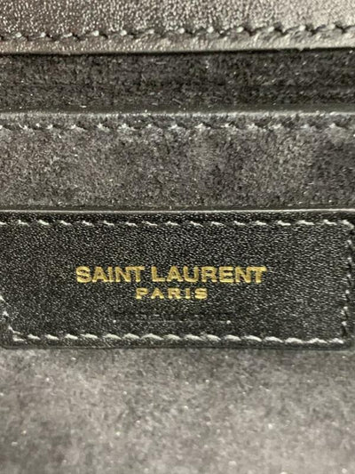 Saint Laurent Monogram Kate Small Tassel Monogram Black Leather Cross Body Bag