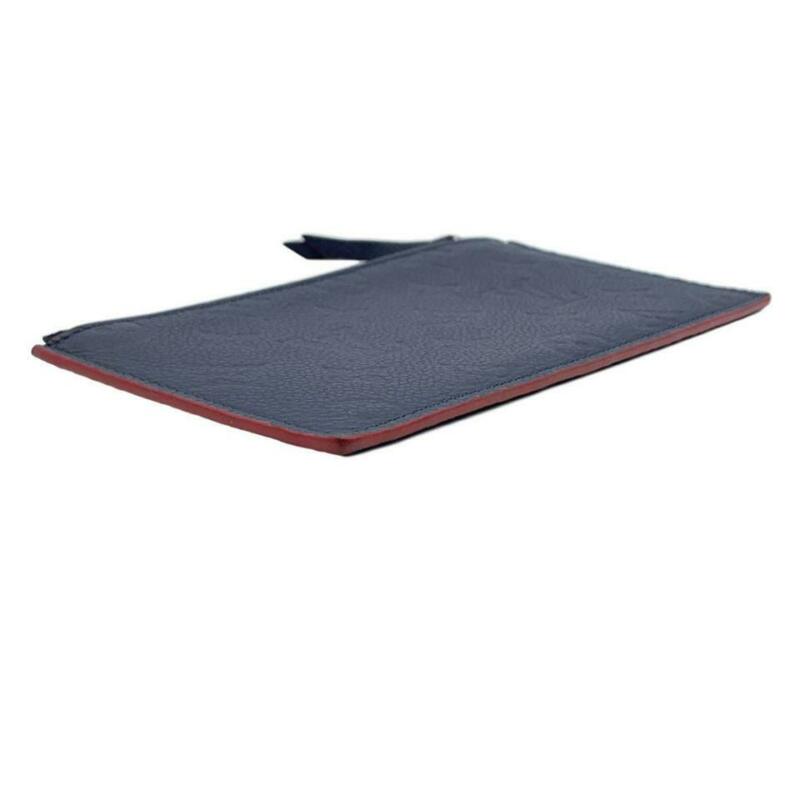 Louis Vuitton Pochette Felicie Zippered Insert and Card Holder Marine Rouge Blue