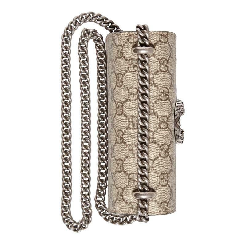 Gucci Dionysus Mini Beige Gg Supreme Canvas Shoulder Bag