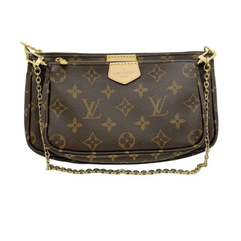 Louis Vuitton Pochette Multi Accessories Brown Monogram Canvas Cross Body Bag