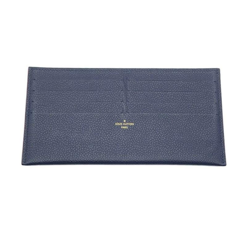 Louis Vuitton Pochette Felicie Zippered Insert and Card Holder Marine Rouge Blue