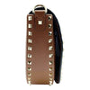 Valentino Crossbody Rockstud Saddle Brown Leather Shoulder Bag