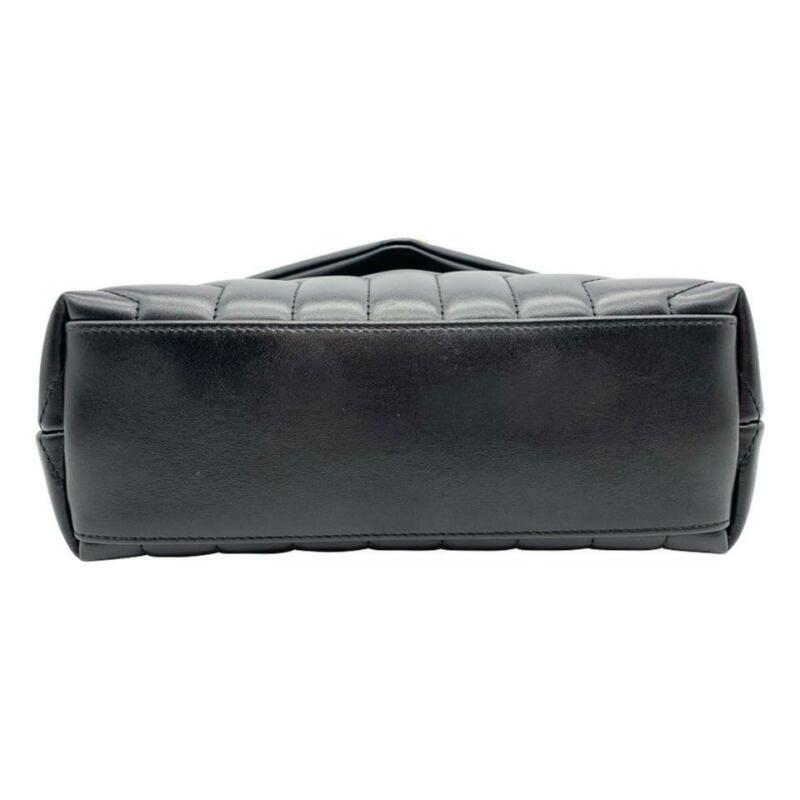 Saint Laurent Monogram Loulou Calfskin Matelasse Small Monogram Chain Satchel