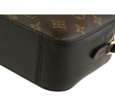 Louis Vuitton Saintonge Black Monogram Canvas Shoulder Bag
