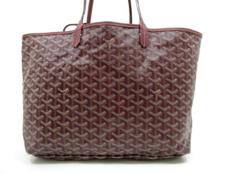 Goyard Saint Louis Pm Bordeaux Special Edition Red Coated Canvas Tote