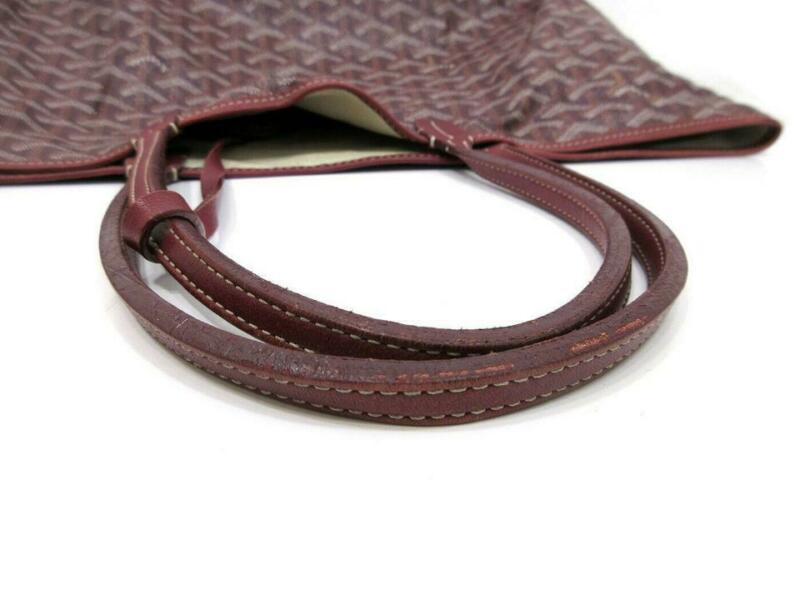 Goyard Saint Louis Pm Bordeaux Special Edition Red Coated Canvas Tote
