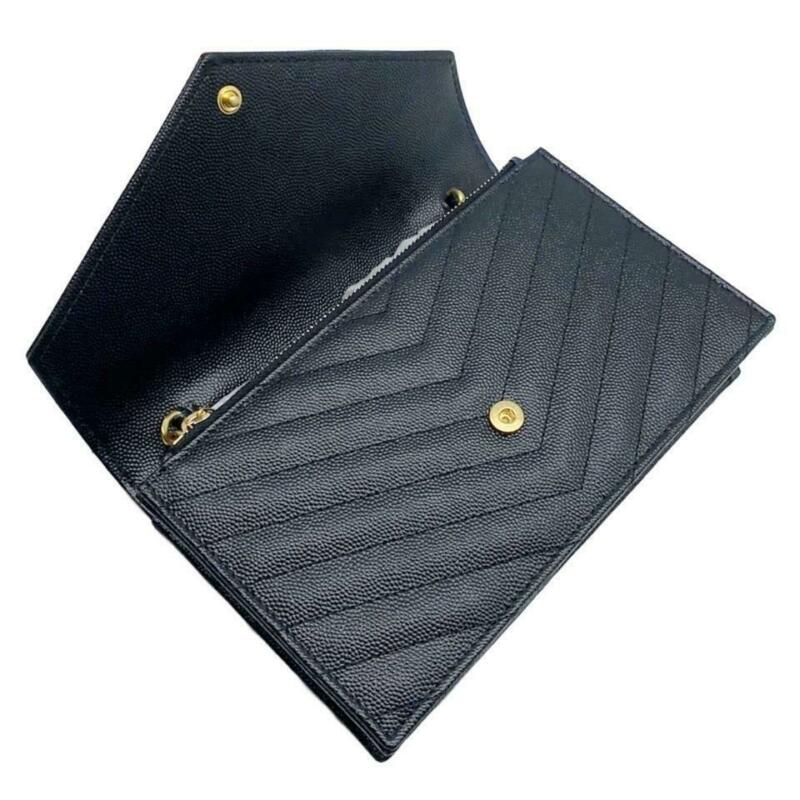 Saint Laurent Chain Wallet Small Black Leather Cross Body Bag