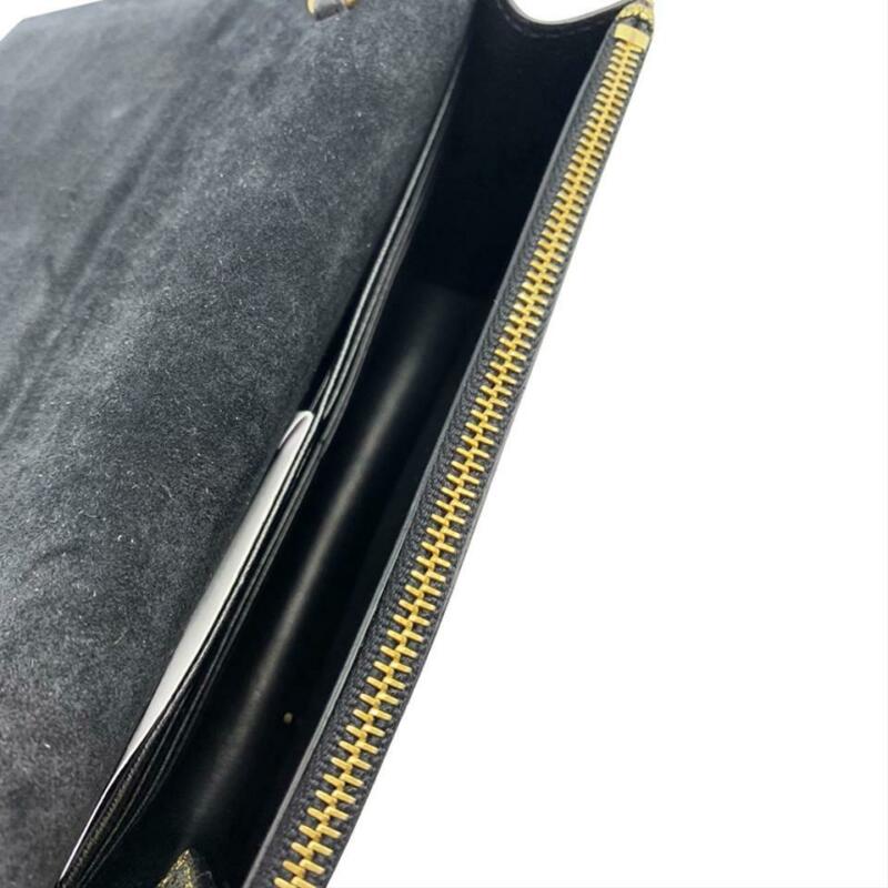 Saint Laurent Monogram Kate Tassel Monogram Metallic Gold Leather Cross Body Bag