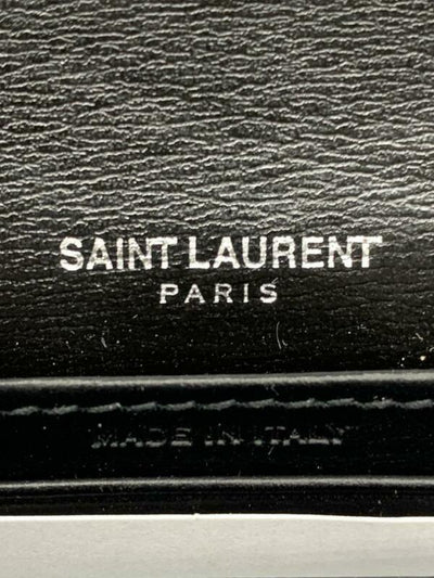 Saint Laurent Wallet on Chain Sunset Monogram Ysl Small Calf Black Leather