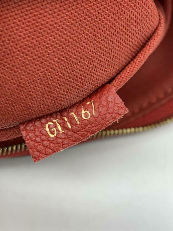 Louis Vuitton Pallas Clutch Monogram Red Canvas Cross Body Bag