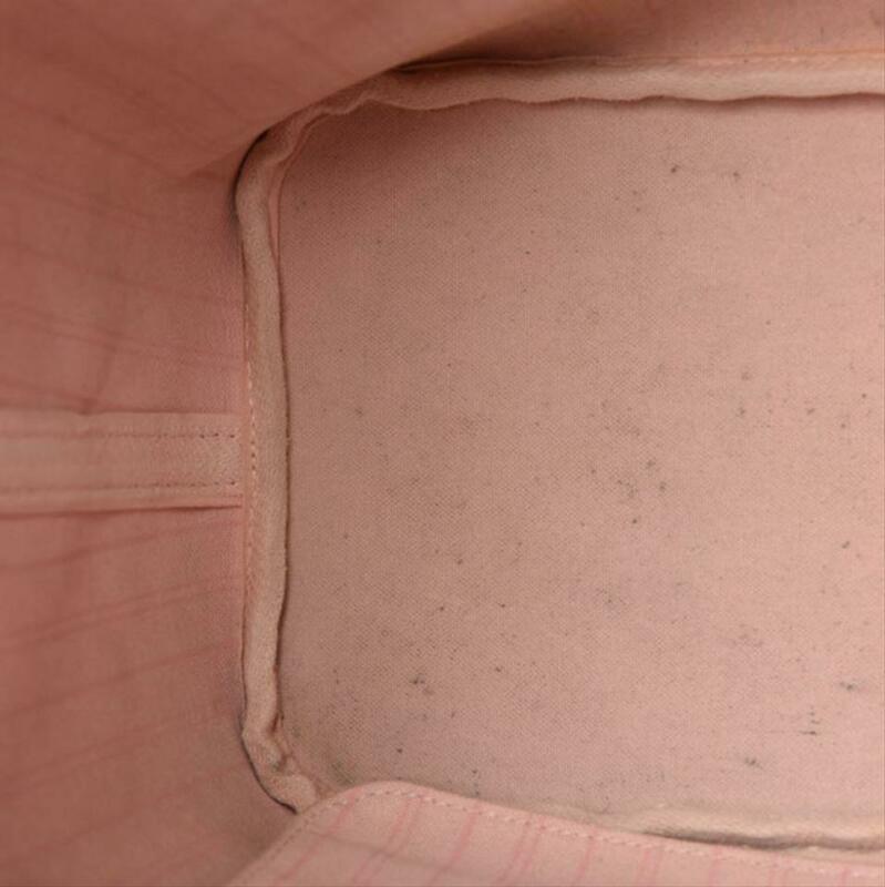 Louis Vuitton Neverfull Neo Mm Rose Ballerine Pink Brown Damier Ébène Canvas