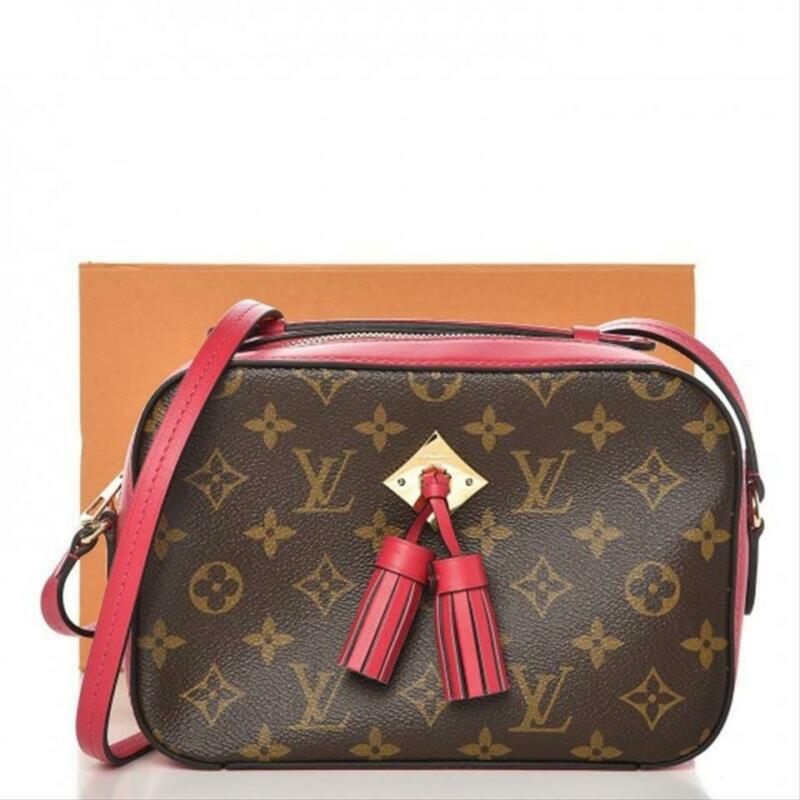 Louis Vuitton Saintonge Freesia 2018 Red Monogram Canvas and Calfskin Cross Body