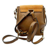 Chloé Faye Small Suede and Tobacco Brown Leather Backpack
