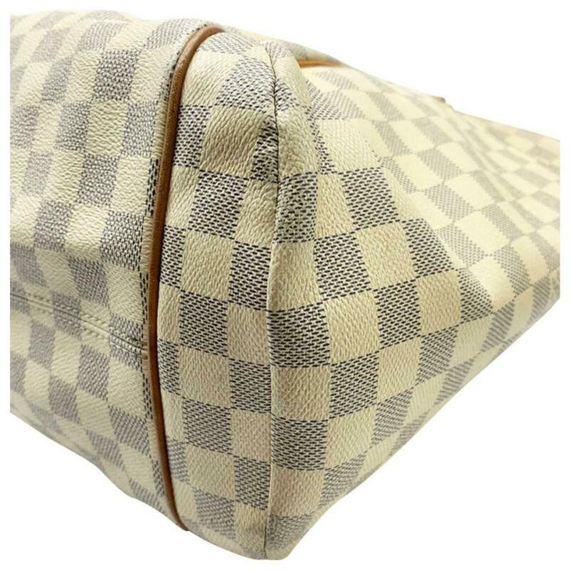 Louis Vuitton Totally Gm White Damier Azur Canvas Tote