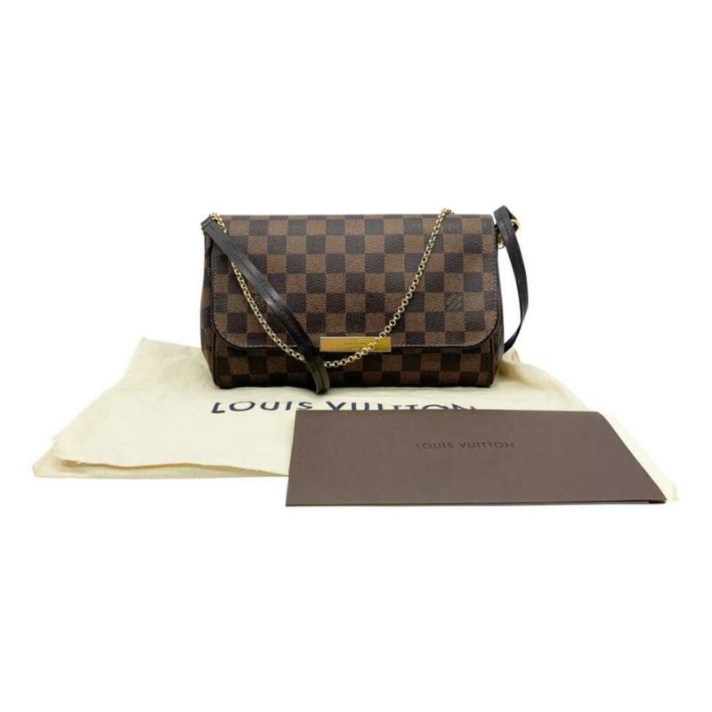 Louis Vuitton Favorite Mm Brown Damier Ébène Canvas Cross Body Bag