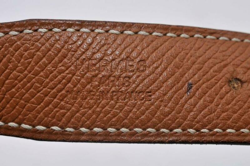 Hermès Black Constance Reversible Leather 70 Belt