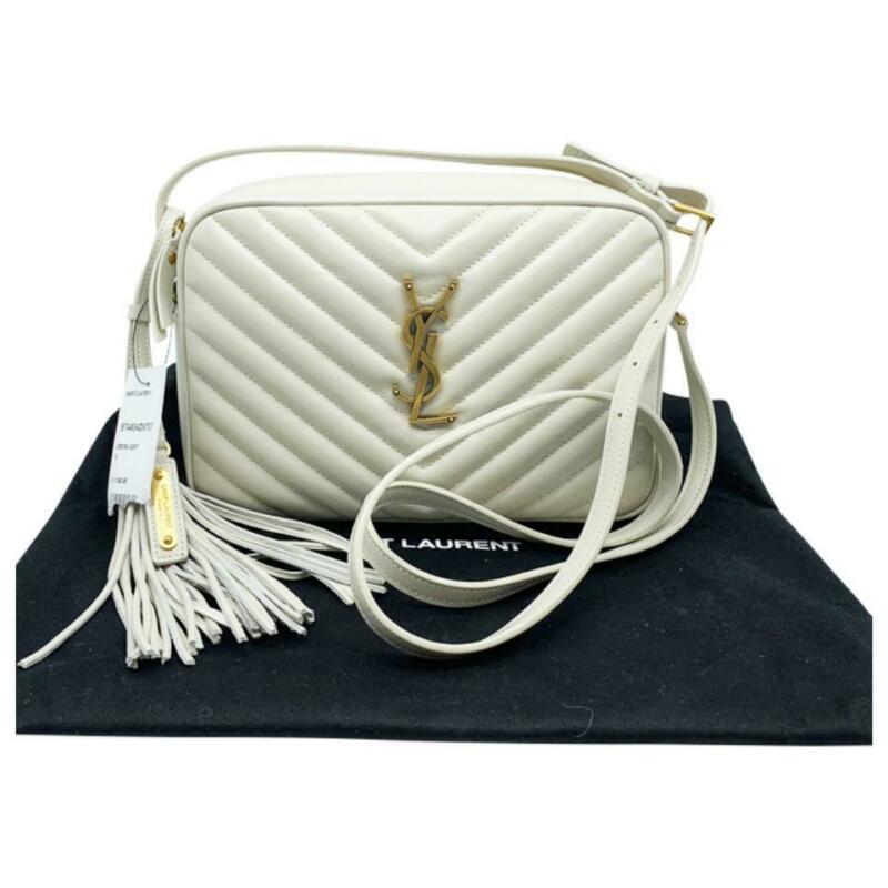 Saint Laurent Monogram Camera Lou Matelassé Crema Soft White Leather Cross Body
