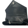Saint Laurent Matelasse Chevron Medium College Monogram Black Sheepskin Leather