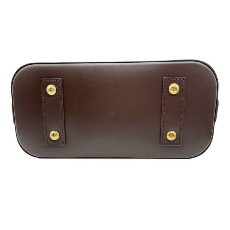 Louis Vuitton Alma Bb Brown Damier Ébène Canvas Cross Body Bag