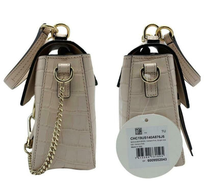 Chloé Shoulder Faye Day Small Croc-embossed Pink