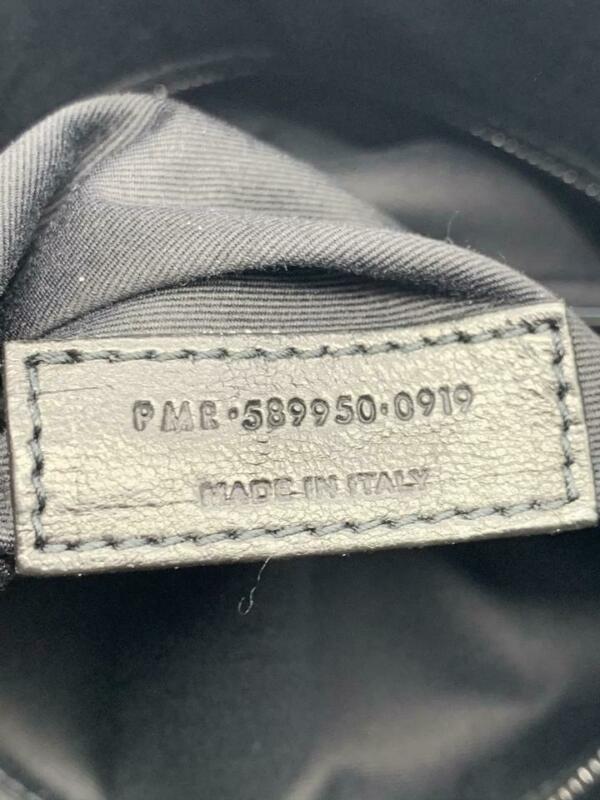 Saint Laurent Niki Large Crinkled Calf Shopper Black Leather Tote