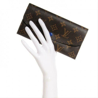 Louis Vuitton Blue Emilie Monogram Wallet