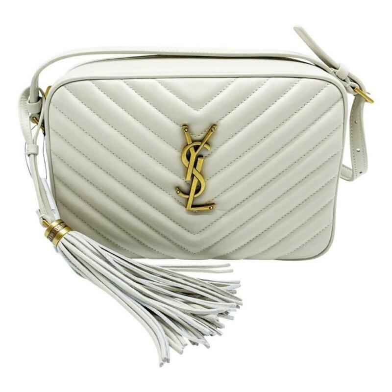 Saint Laurent Monogram Camera Lou Matelassé Crema Soft White Leather Cross Body