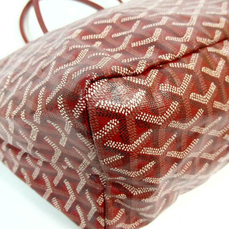 Goyard Saint Louis Pm Red Coated Canvas Tote