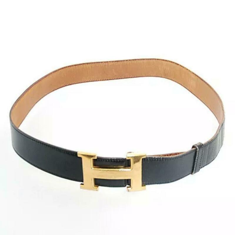 Hermès Black Constance 80 Cm Belt