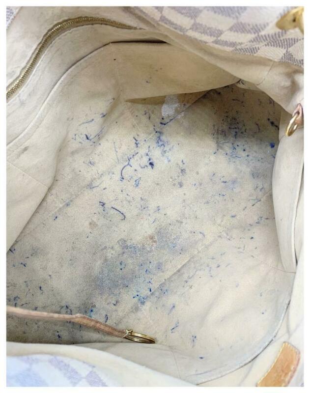 Louis Vuitton Artsy Mm White Damier Azur Canvas Hobo Bag