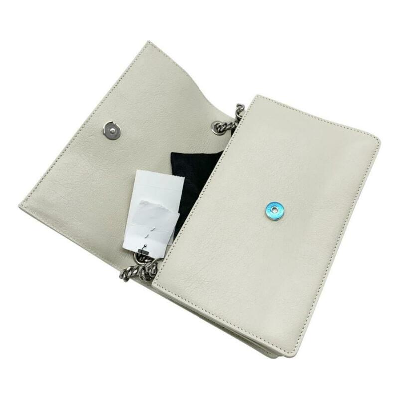 Saint Laurent Sunset Small Cremasoft Leather Shoulder Bag