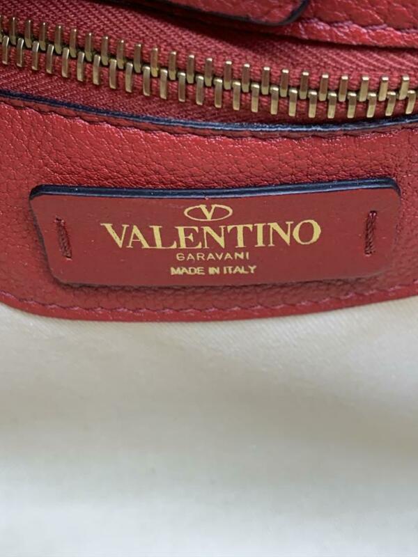 Valentino Small Twinkle Stud Rockstud Red Leather Shoulder Bag