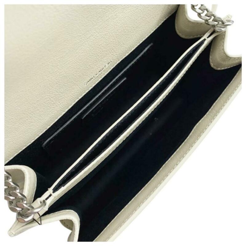 Saint Laurent Sunset Small Cremasoft Leather Shoulder Bag