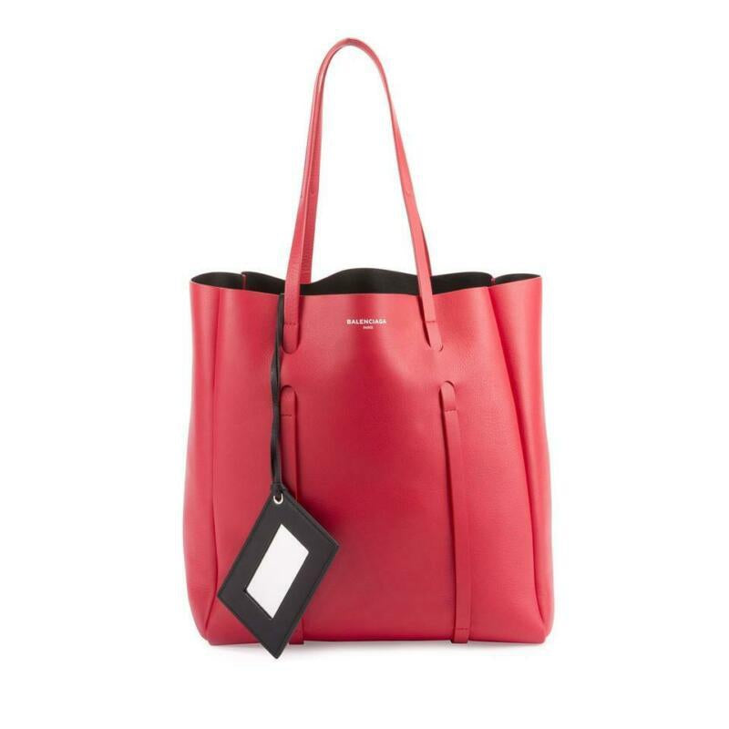 NEW Balenciaga Everyday Small Red Leather Tote Shopper
