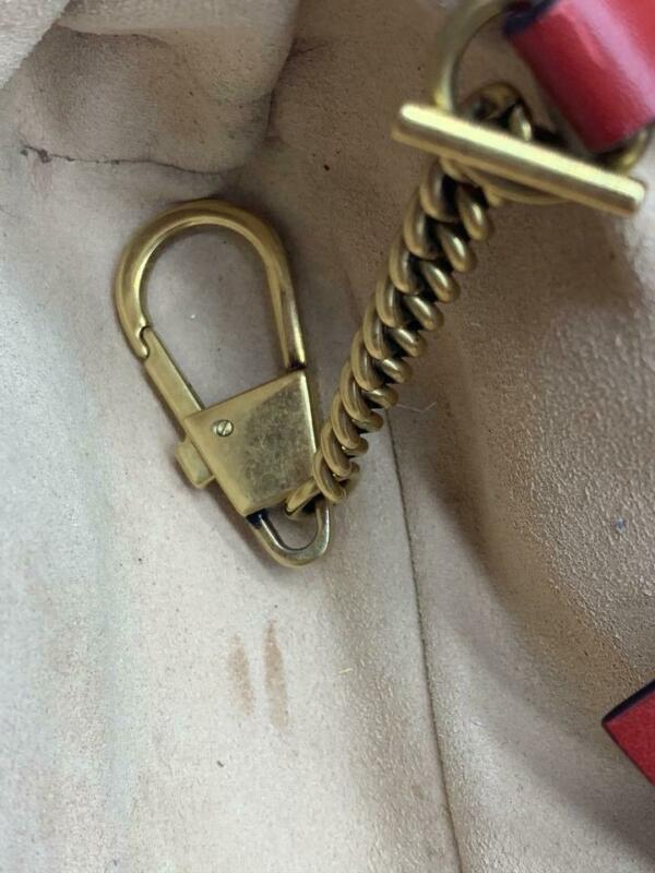 Gucci GG Marmont Super Mini Red Leather Cross Body Bag