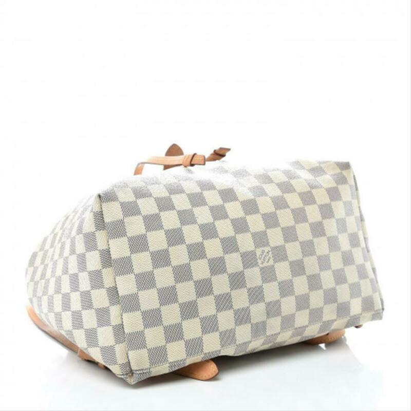 Louis Vuitton Sperone Rose Ballerine White Damier Azur Canvas Backpack