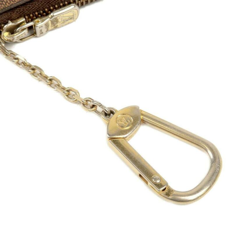 Louis Vuitton Brown Key Pouch Damier Ebene Wallet